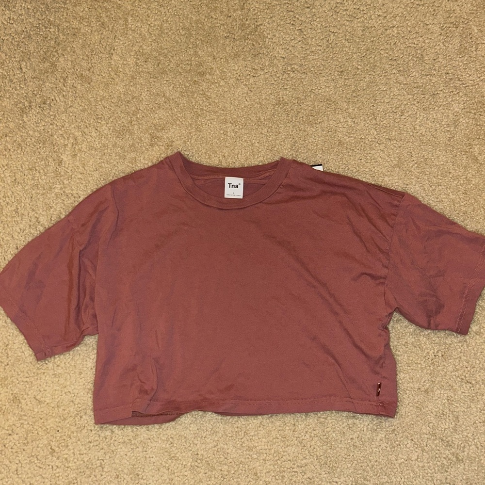 TNA Dusty Rose Cropped Tee